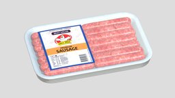 Sausages Pack Low Poly PBR