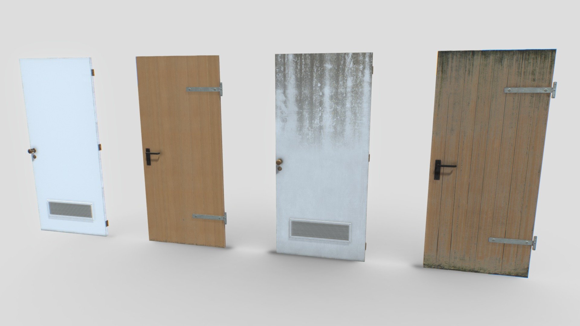 Basement Doors Pack 1 3d model