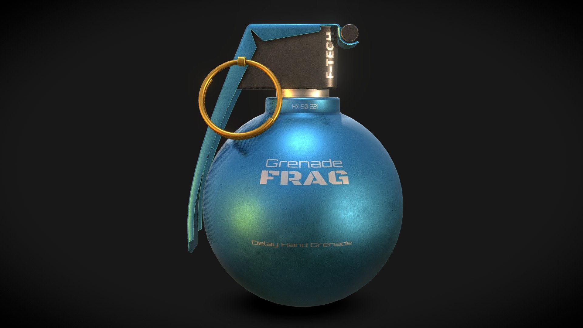 Modern Grenade V1 E1 3d model