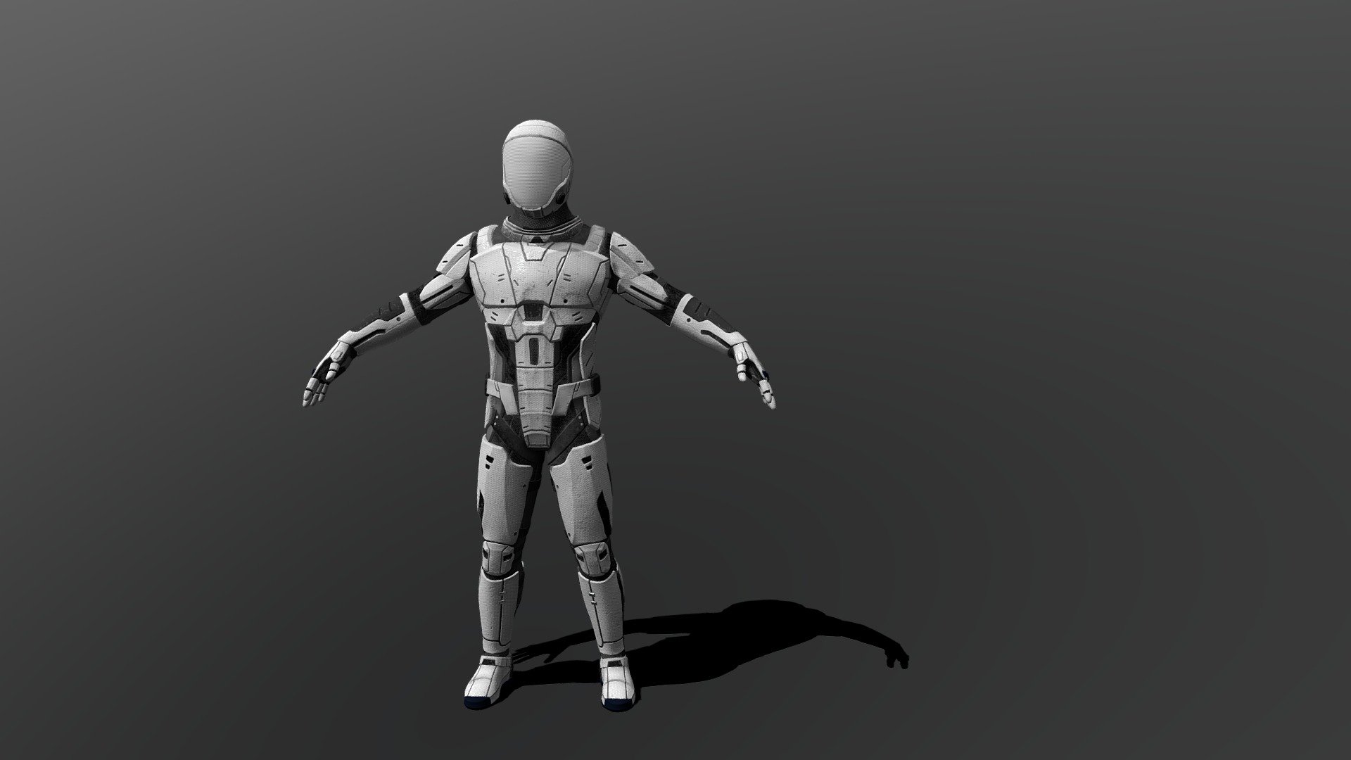 Cosmonaut of the future 3d model