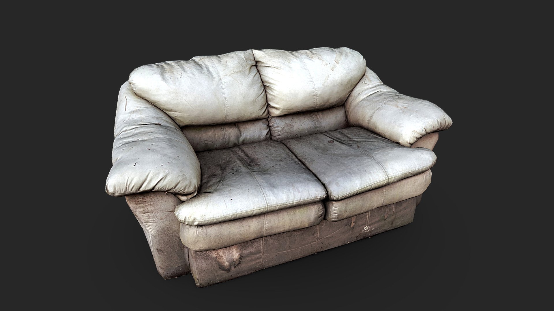 [REMAKE] Old Couch 3d model