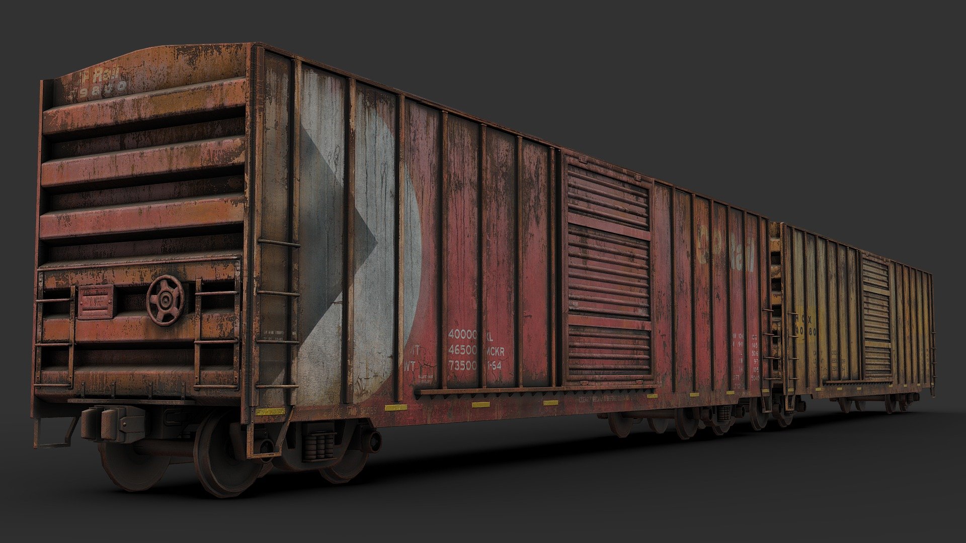 Boxcar 3d model