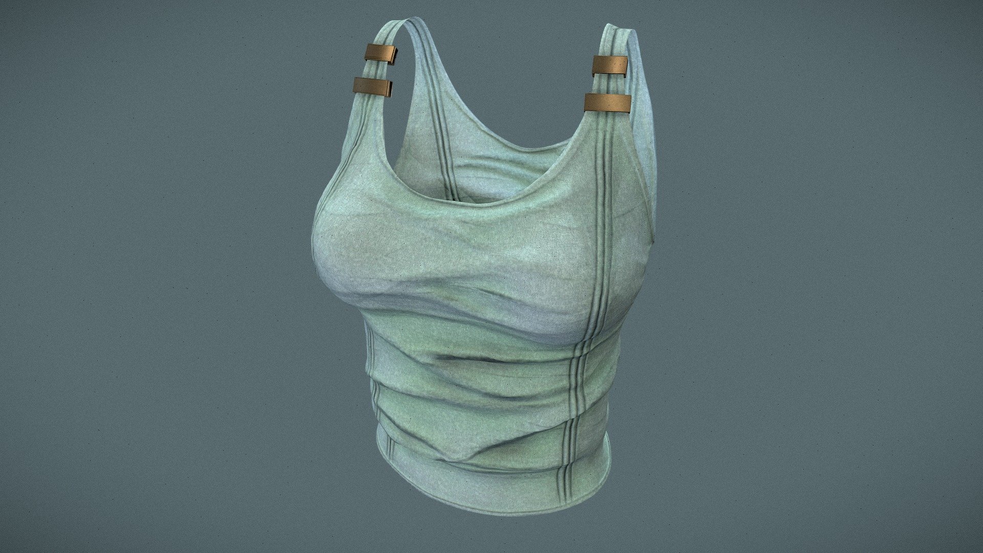 Female Urban Tank Top 3d model