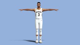 T-Pose rigged CJ Mc Collum New Orleans NBA