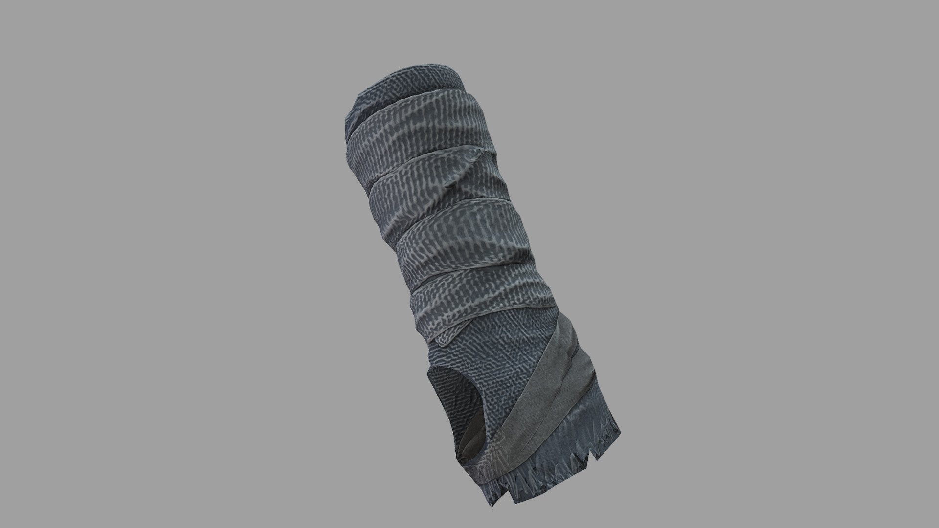 Female Fingerless Wrap Gloves 3d model