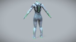 $AVE Female Sci-fi Suit And Backpack