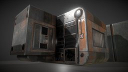 Futuristic Living Module Rusty Version