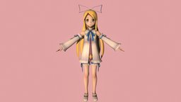 T pose rigged model of Flonne