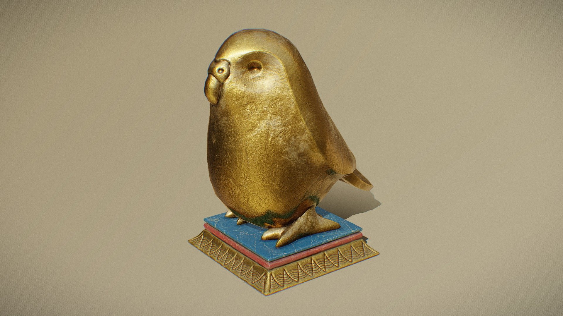 Kakapo Figurine 3d model