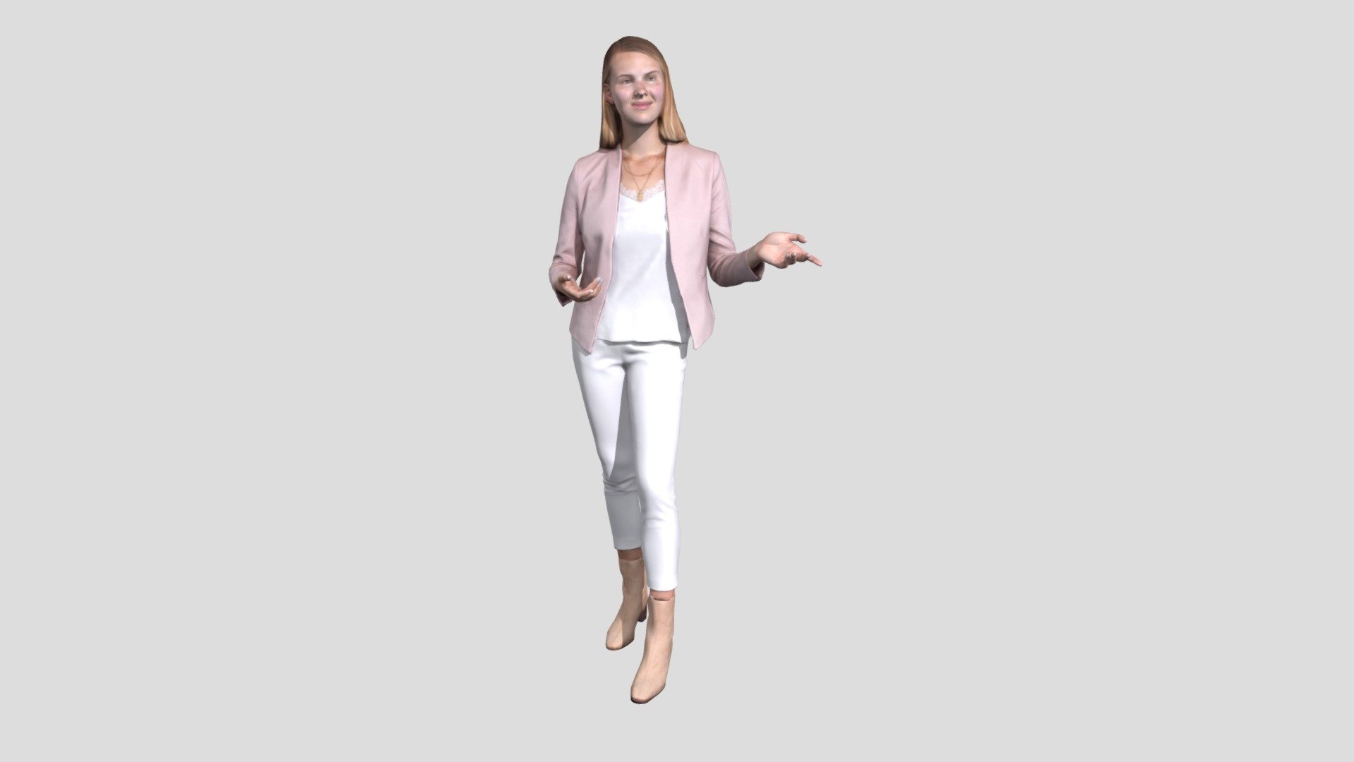 Grace 2256 Woman Sitting 3d model