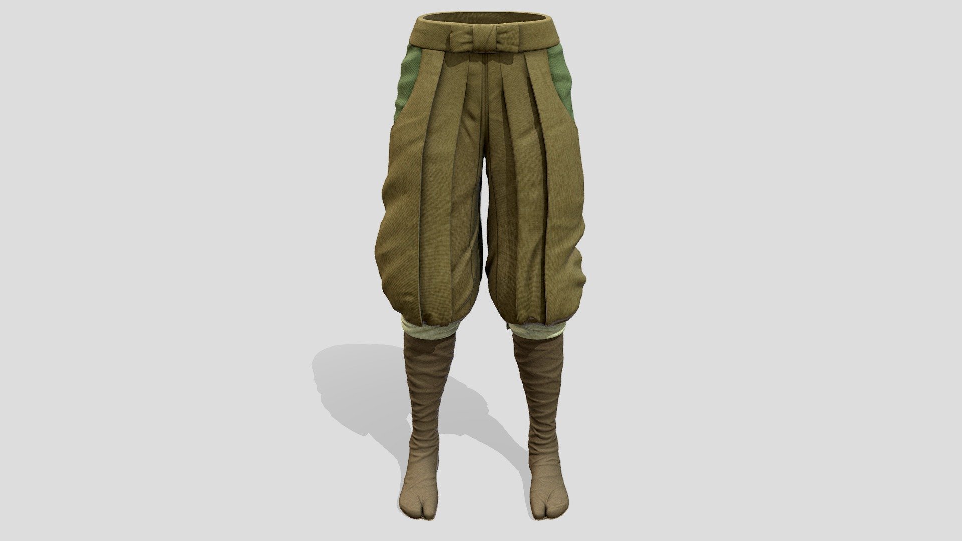 Female Ninja Pants 3d model