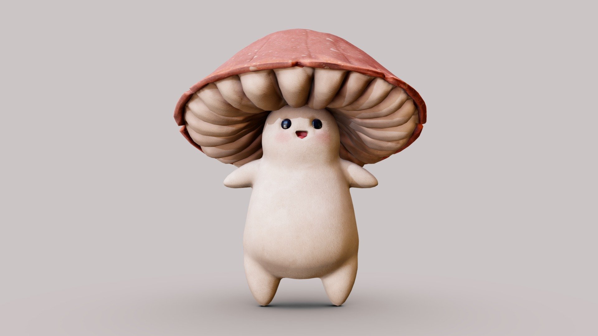 Cuute Mushroom 3d model