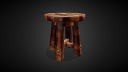 Wood Stool