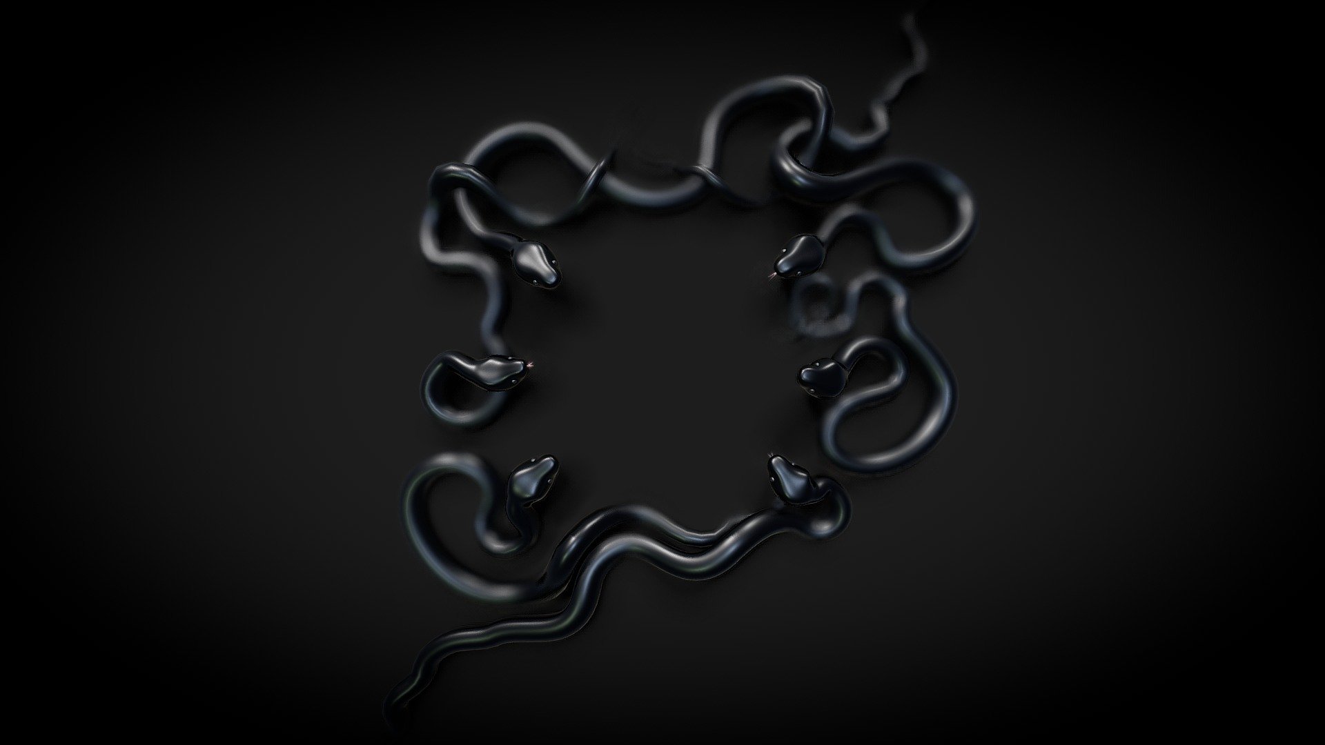 Black Snakes 3d model