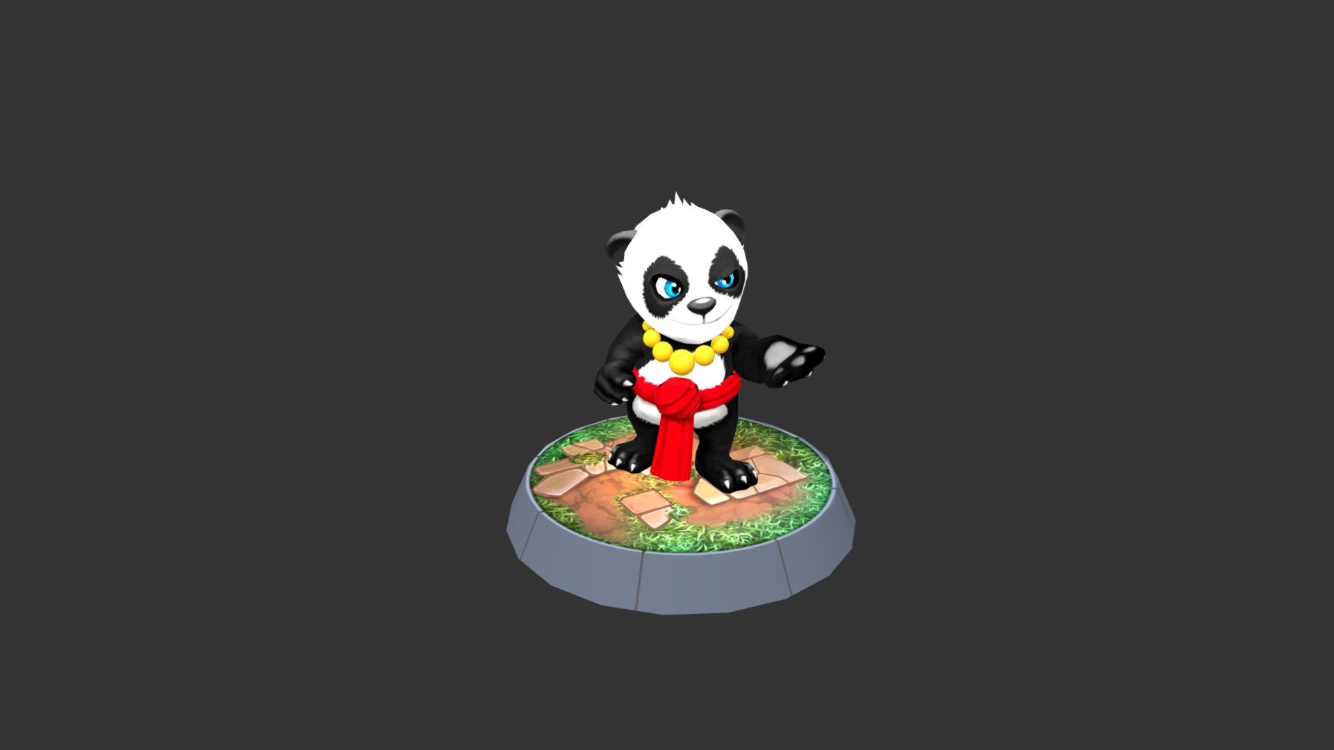 The Shaolin Panda 3d model