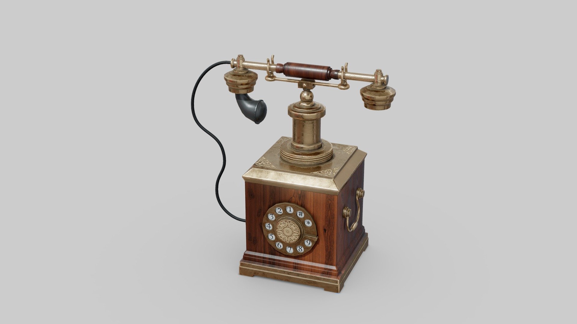 Old Telephone-Freepoly.org 3d model