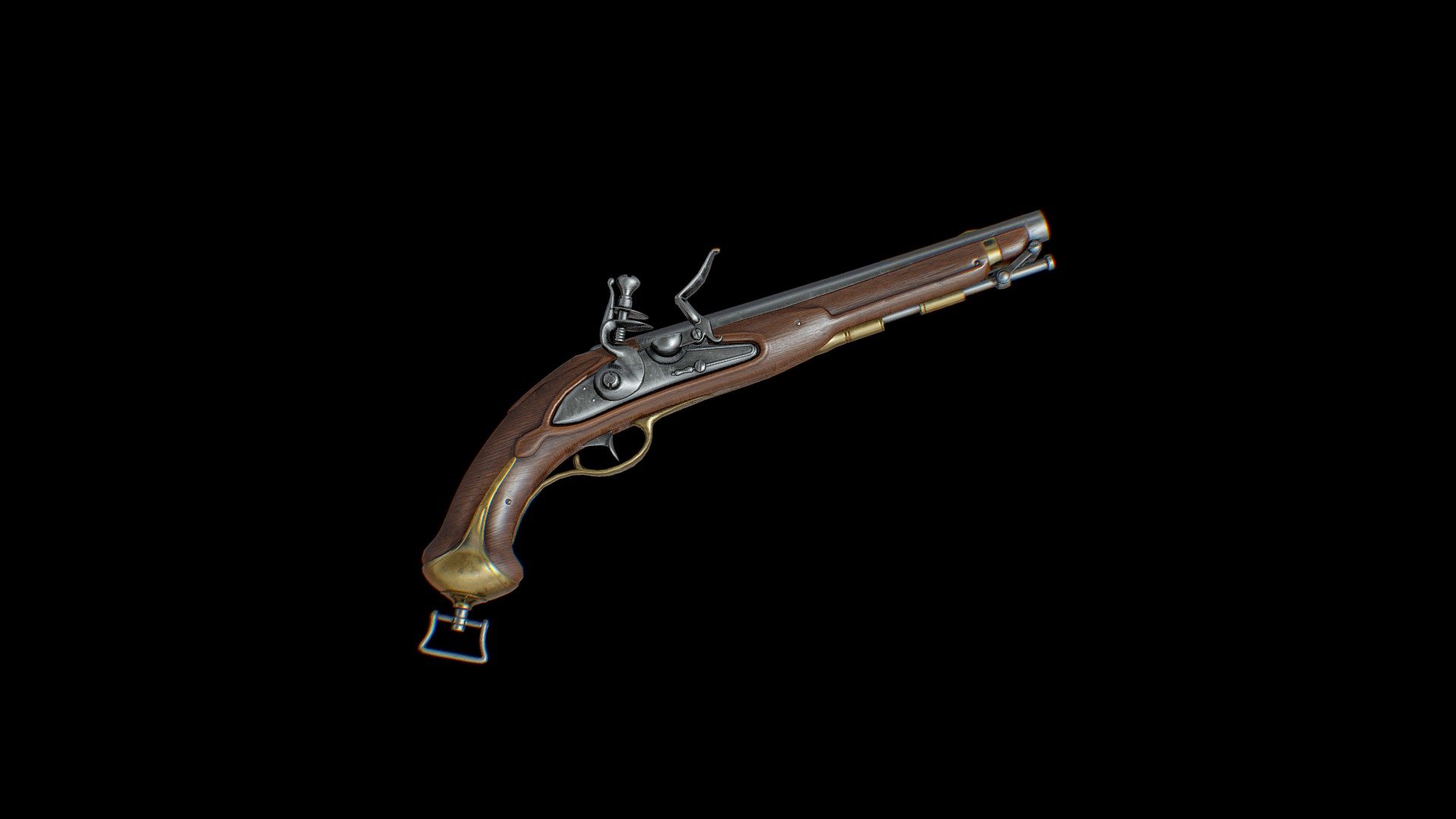 Wood Gun-Freepoly.org 3d model