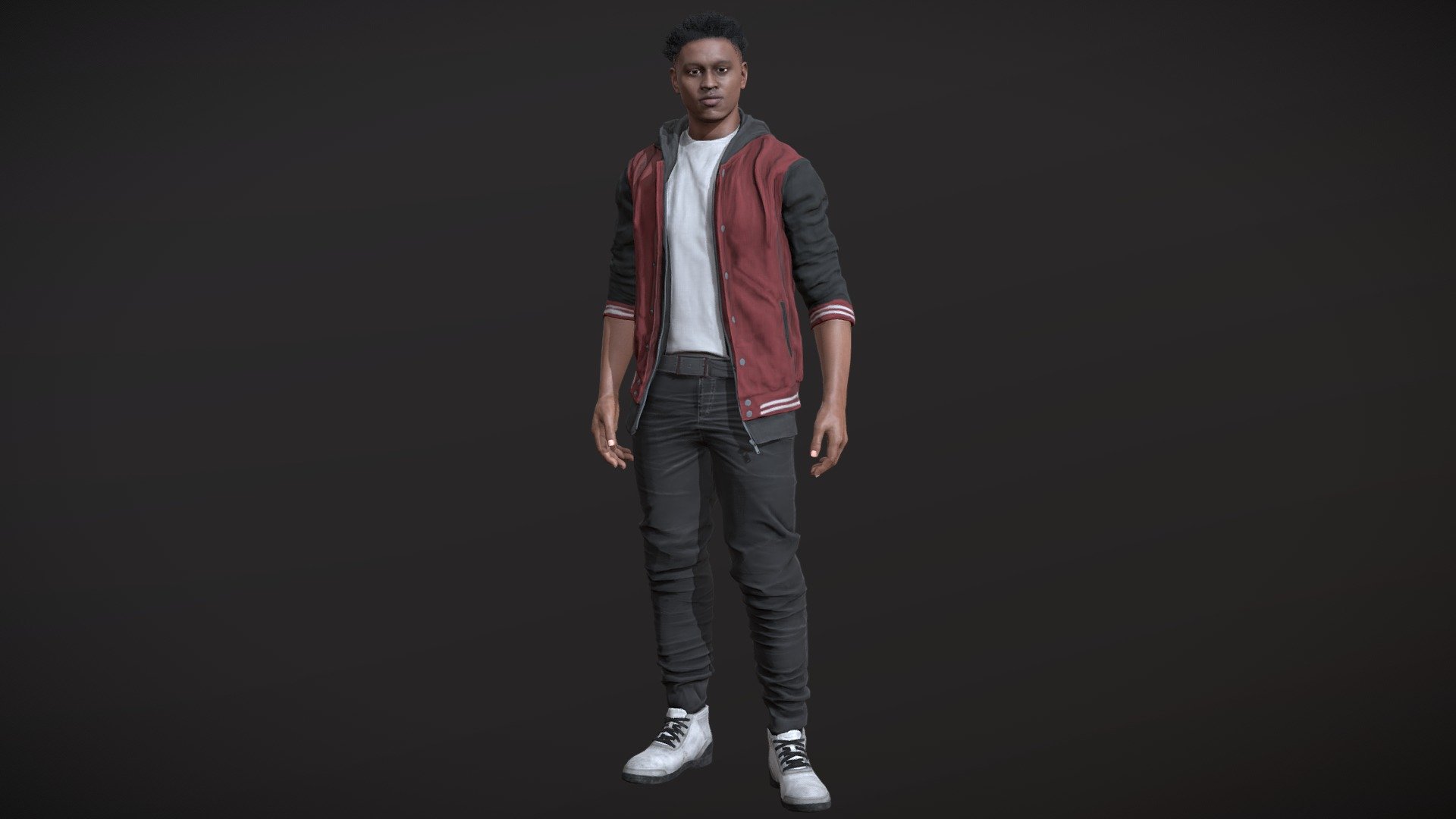 Athlete (Jock) PBR Game Ready 3d model