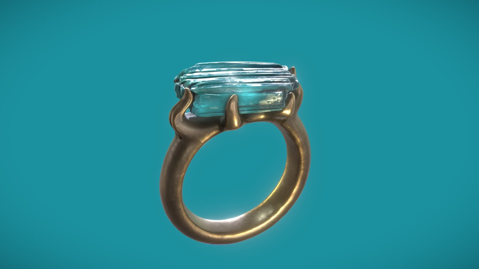 Beryl mage power ring 3d model