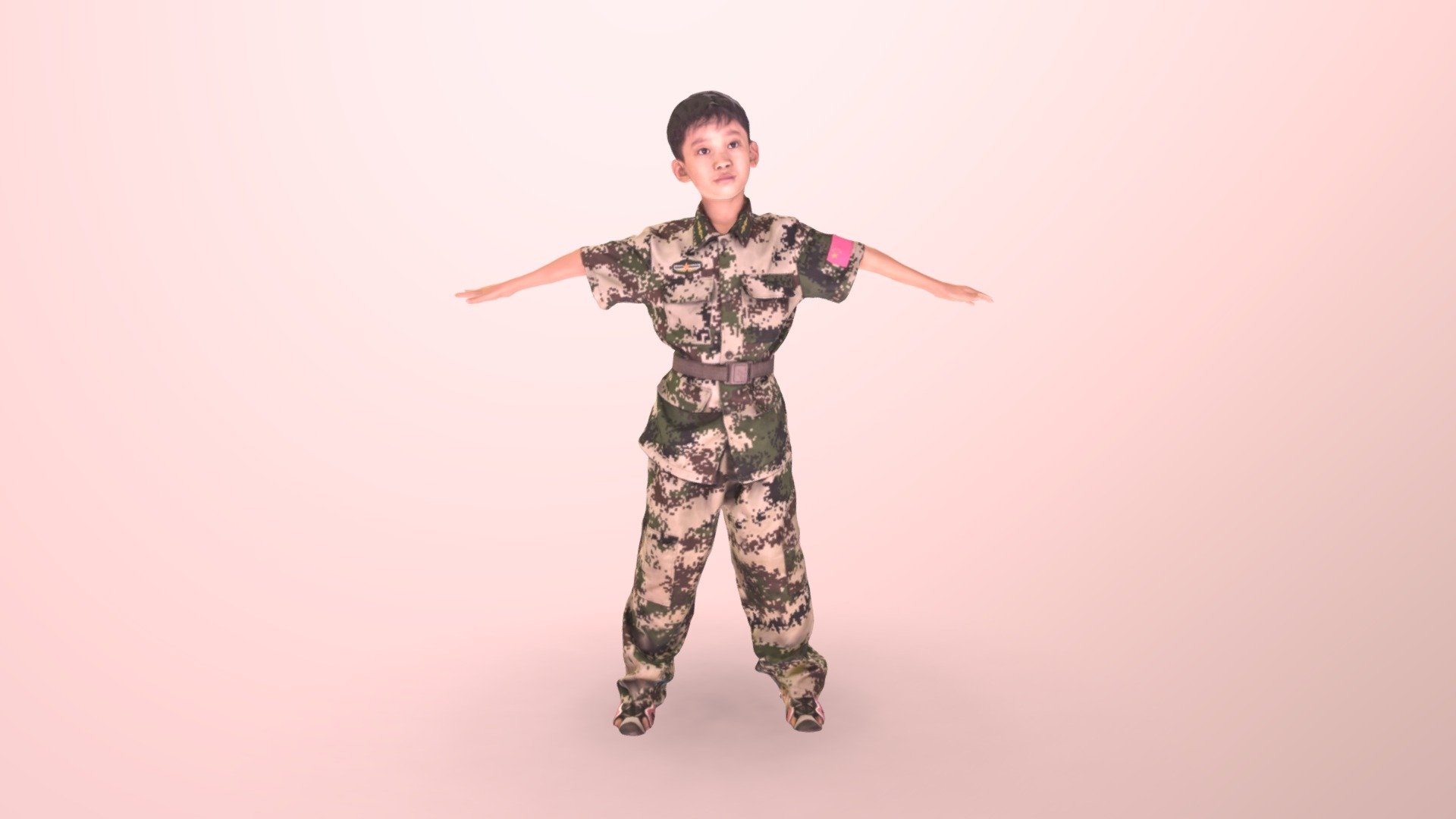 124-T POSE 3d model