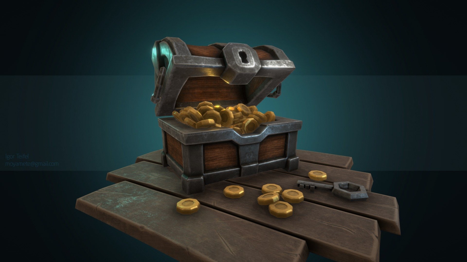 Treasure chest 3d model