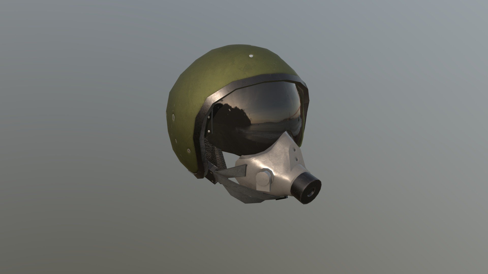 Flight helmet 3d model