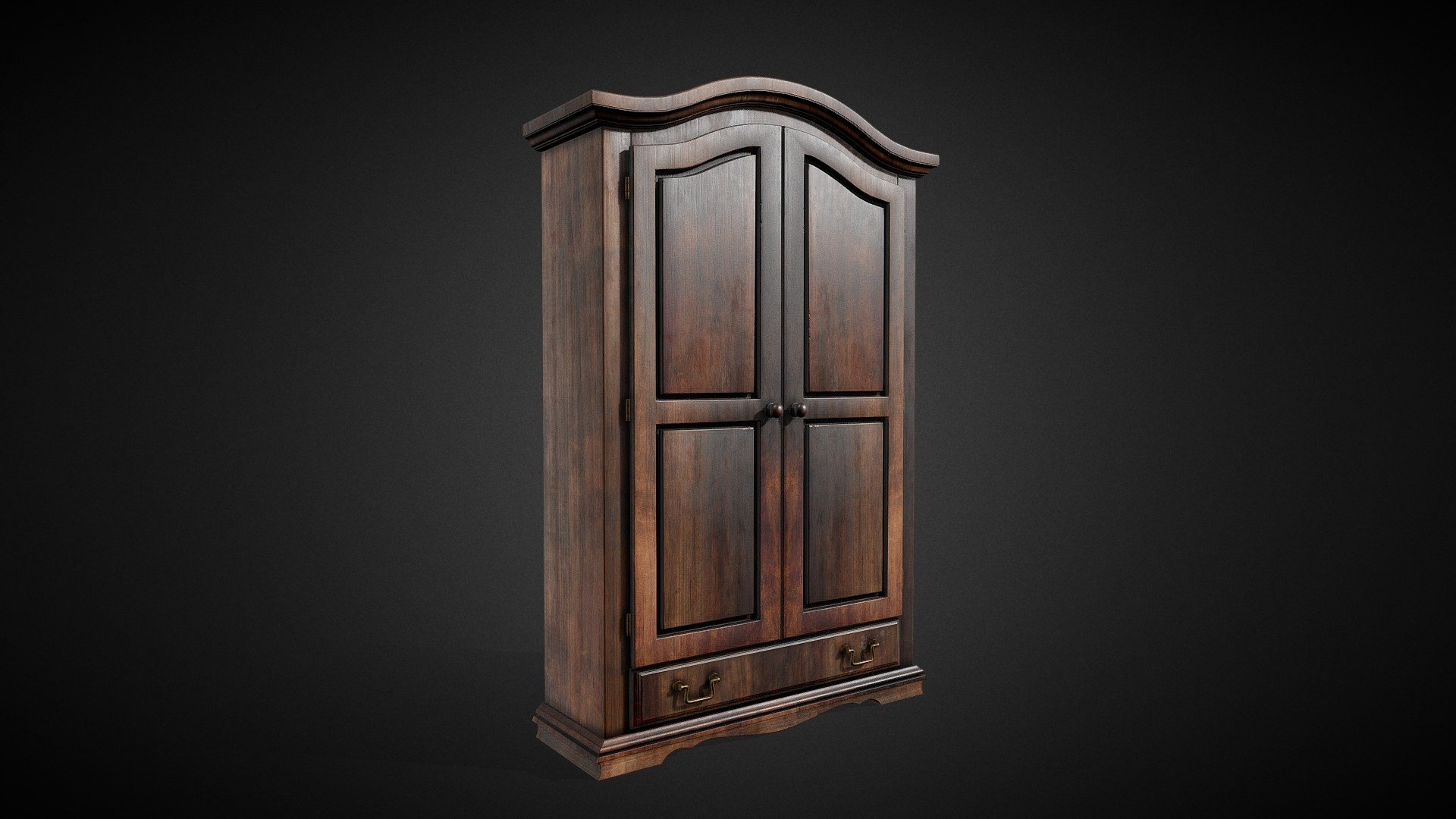 Vintage Wardrobe 3d model