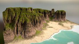 Tropical Beach Cliffs