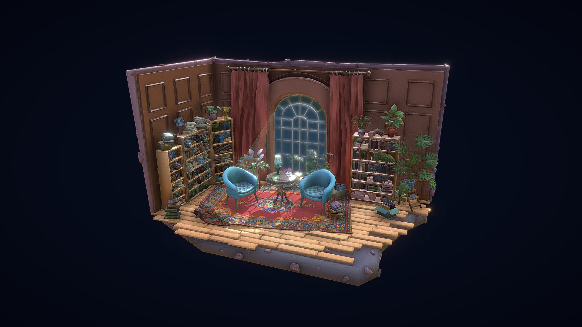 The Library 3d model