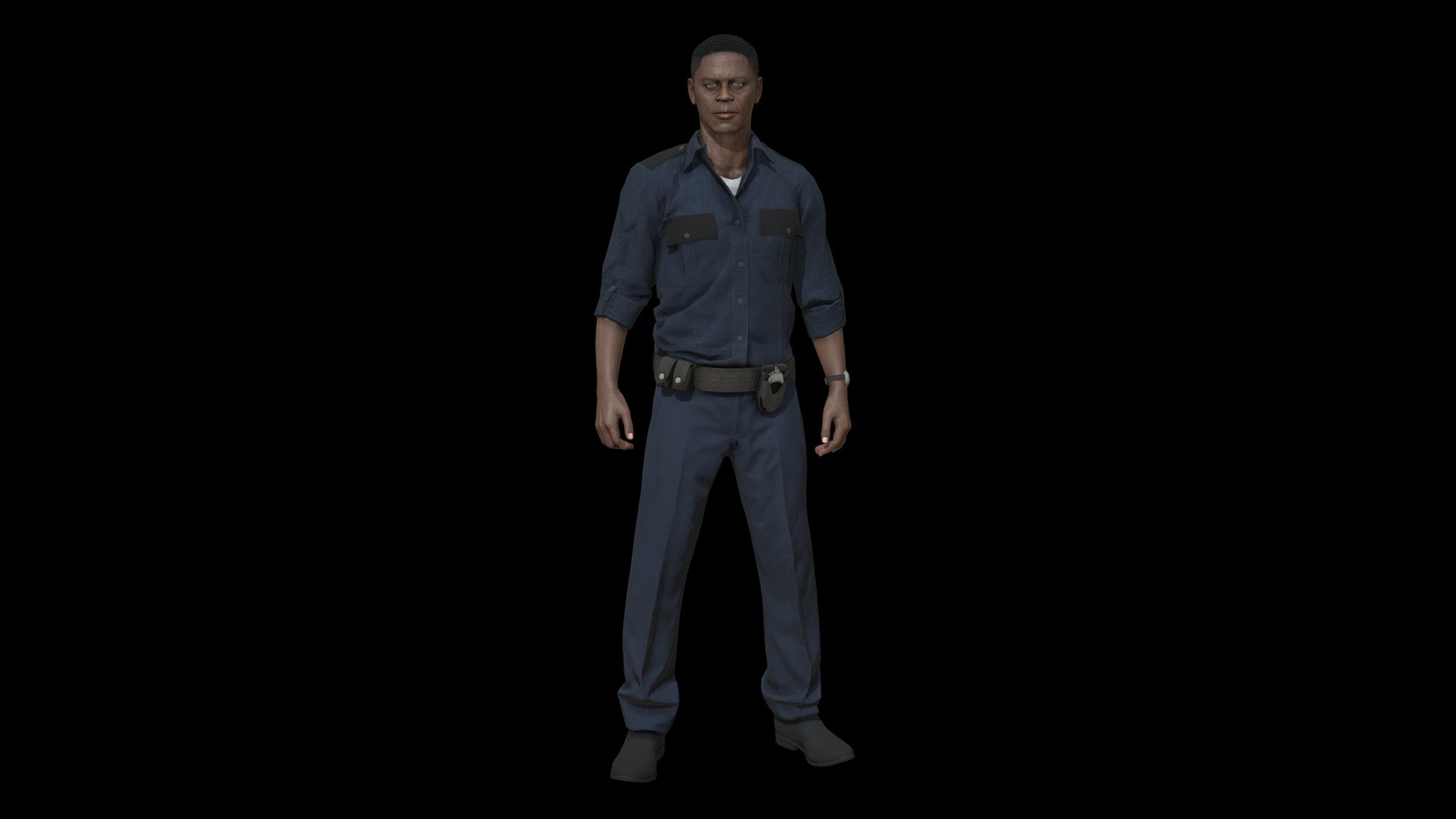 Police 3d model