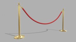 Red Velvet Stanchion Rope