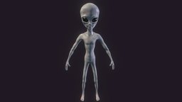 Alien Lowpoly (Gray)