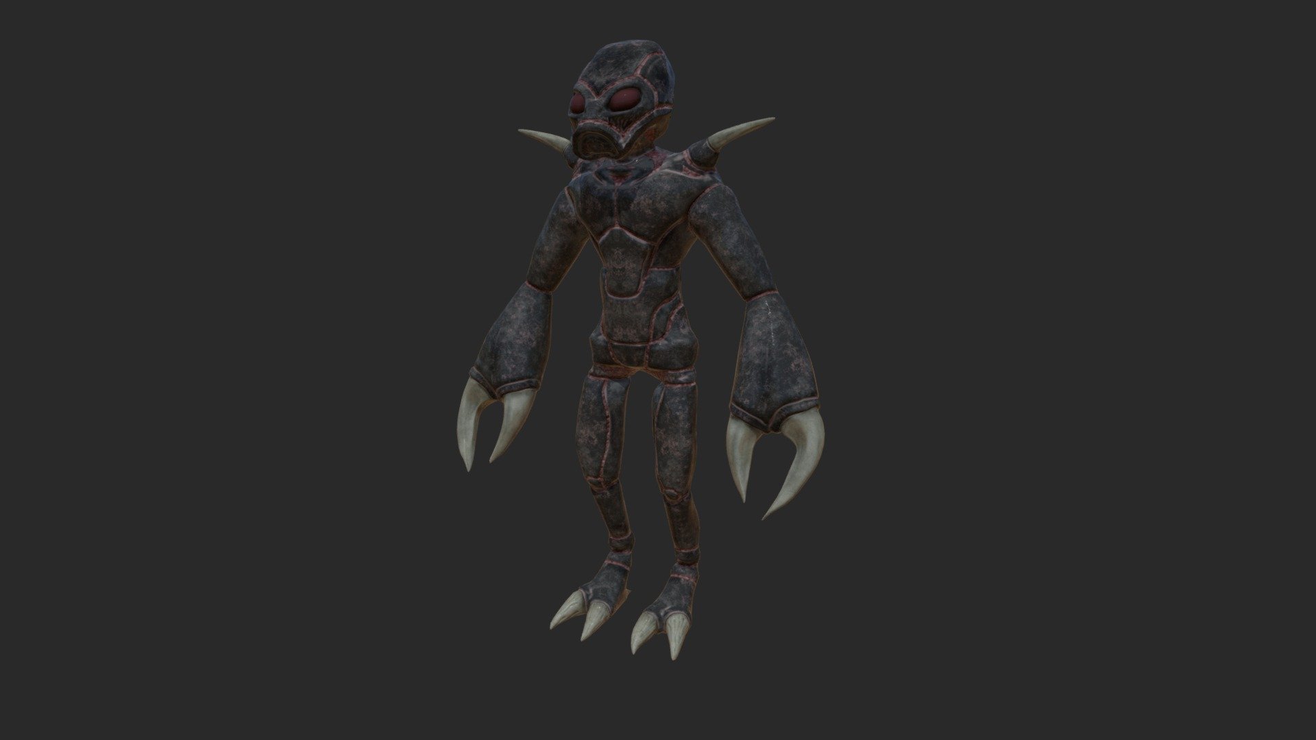 Insectoid alien 3d model