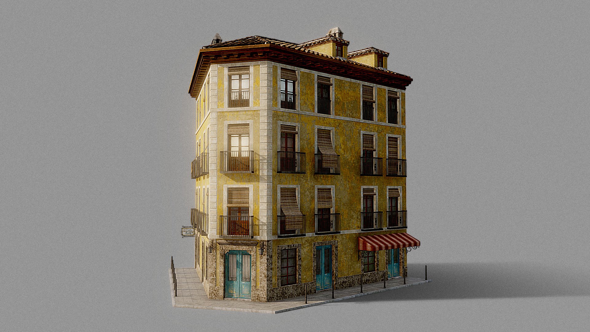 Old spanish house 3d model