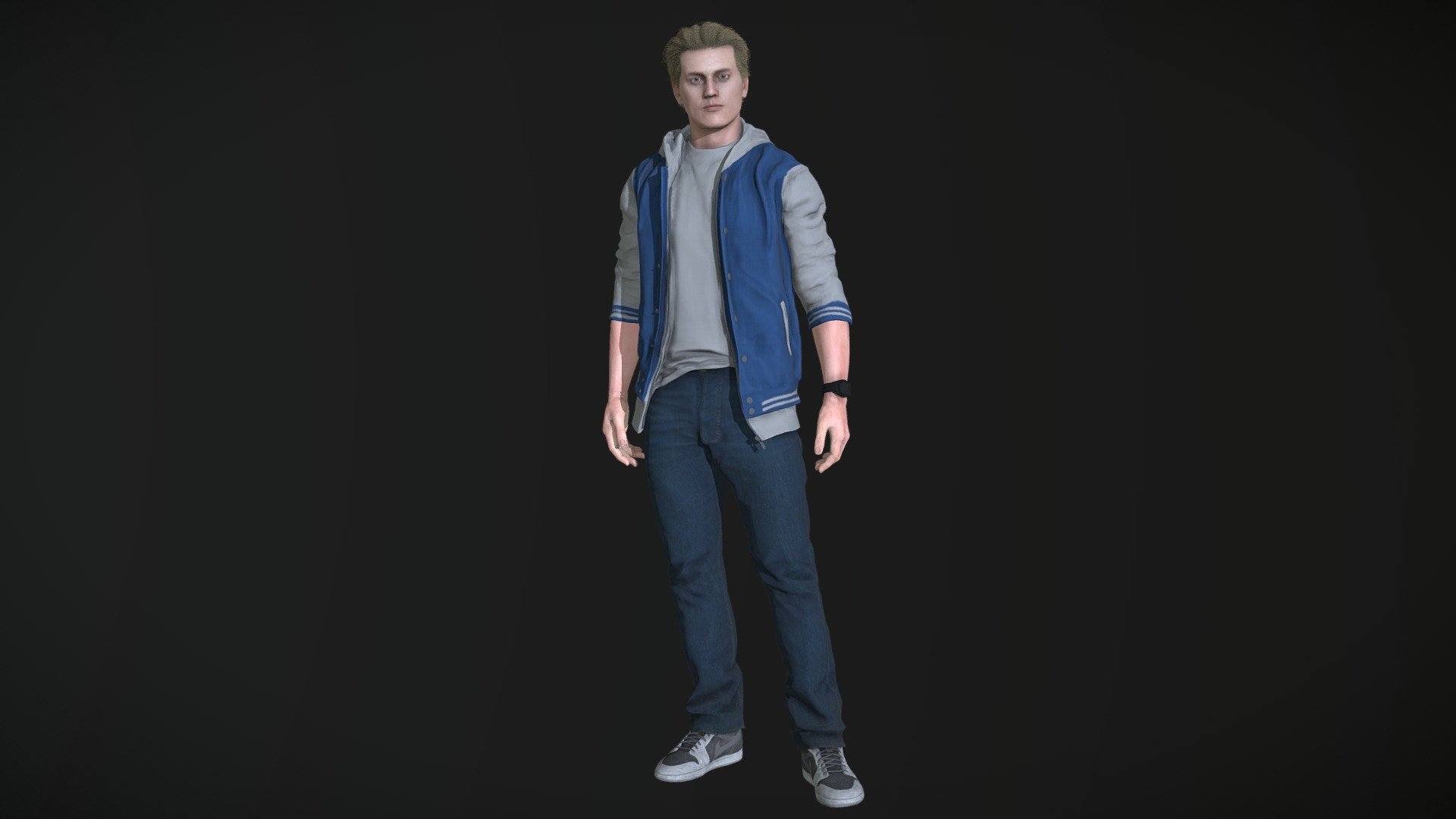 Athlete (Jock) PBR Game Ready 3d model