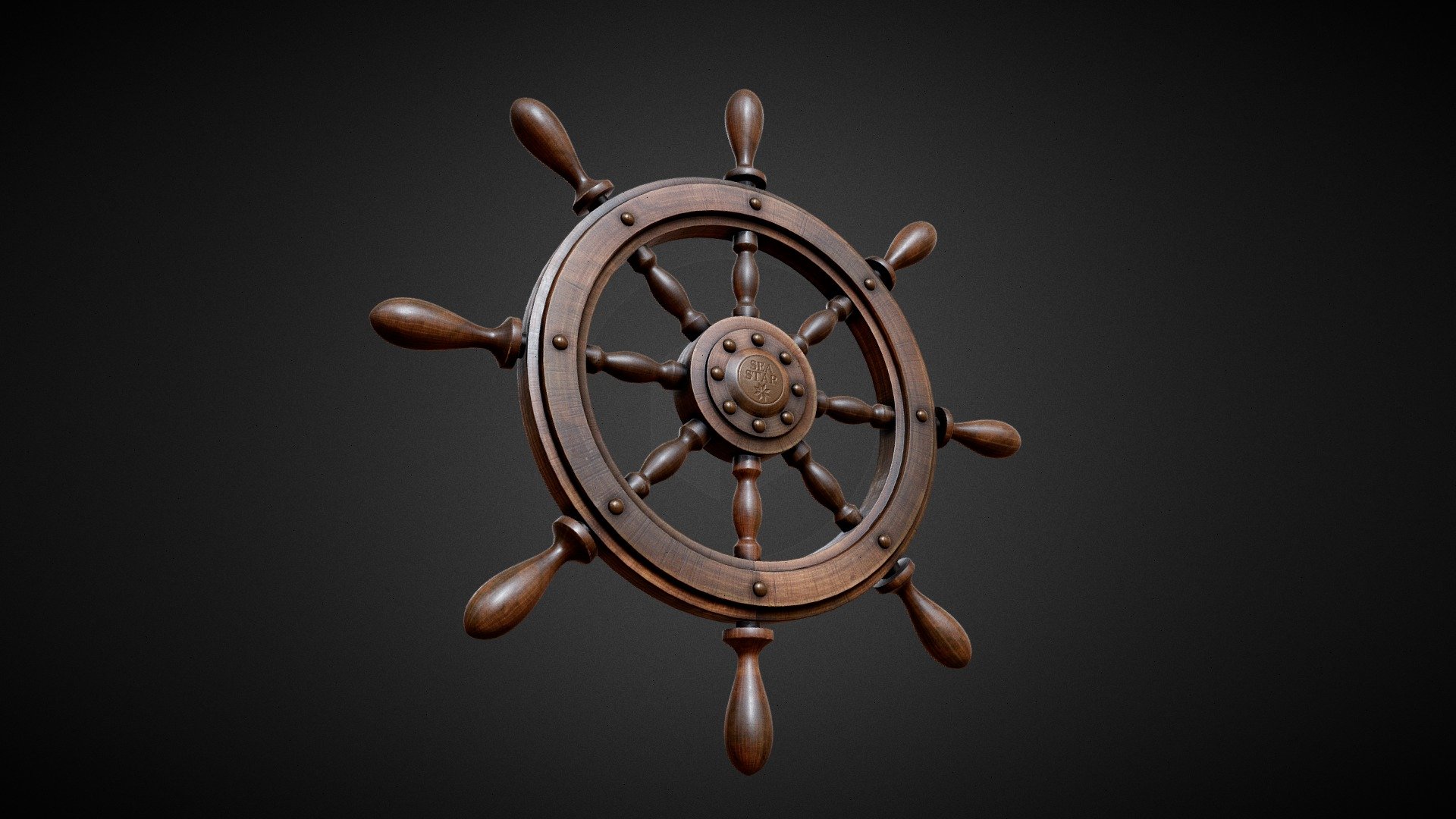 Ship Wheel 3d model