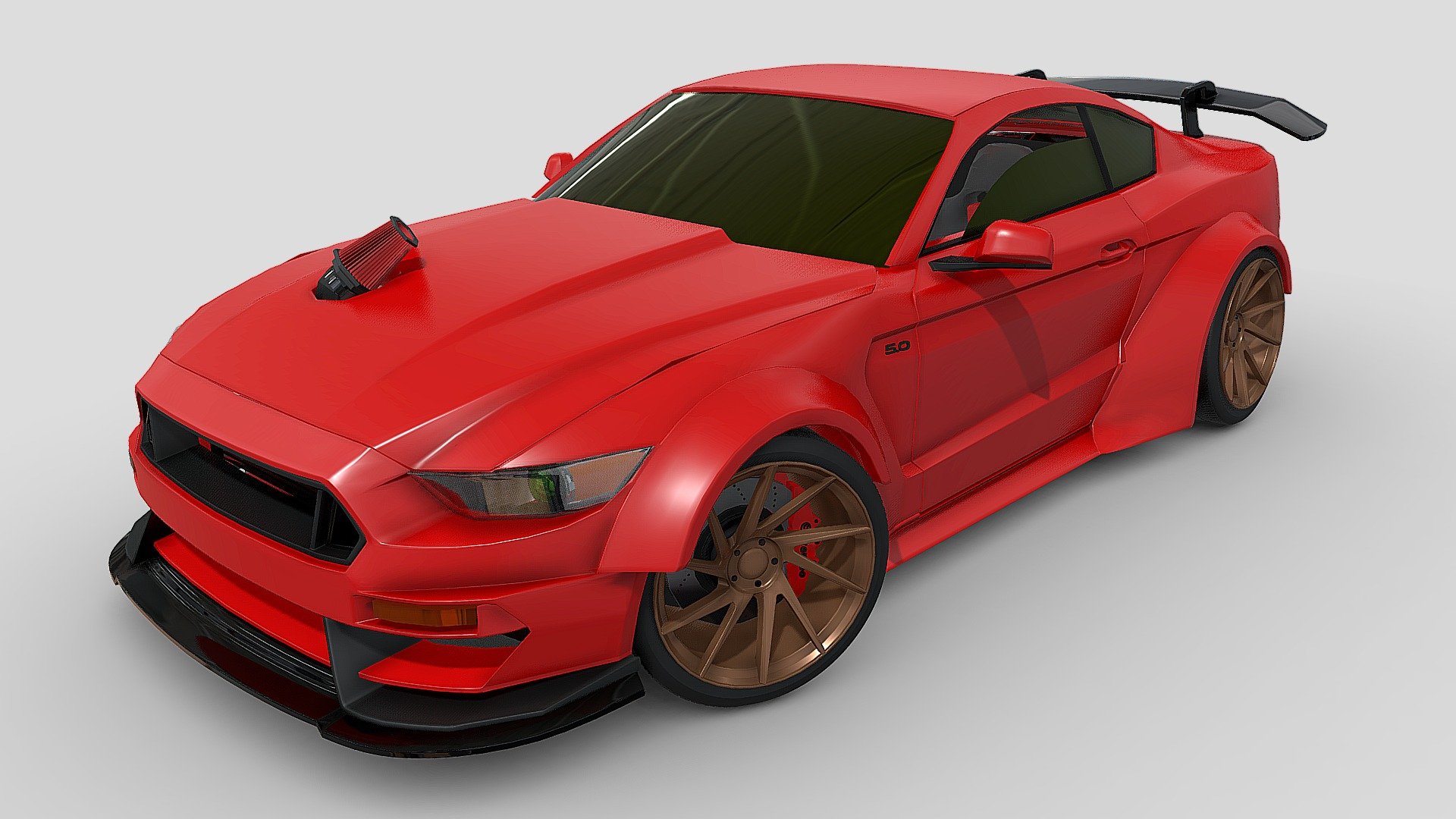 Ford Mustang GT ( LIBERTY WALK ) 3d model