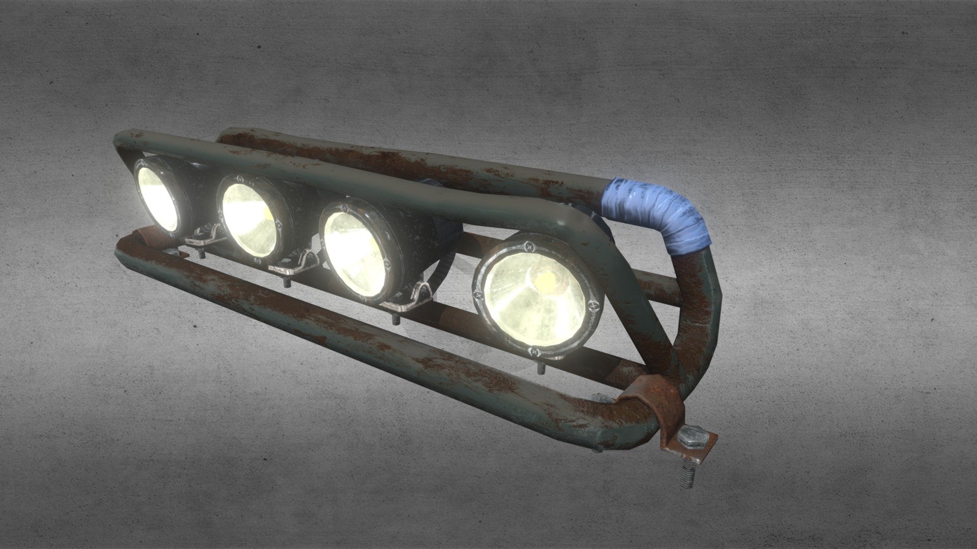 Lights for jeep 3d model