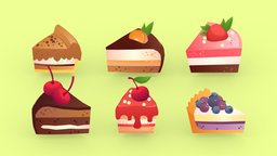 Cartoon Cakes And Pies 002