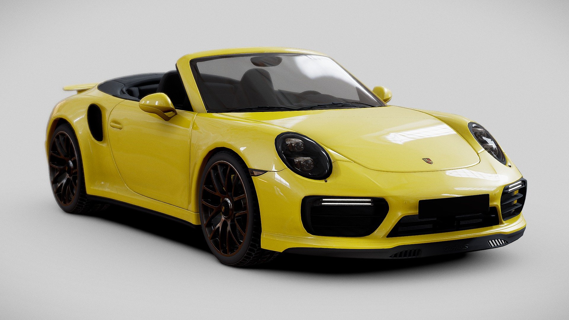 Porsche 911 Turbo S Convertible 2016 (30%OFF) 3d model