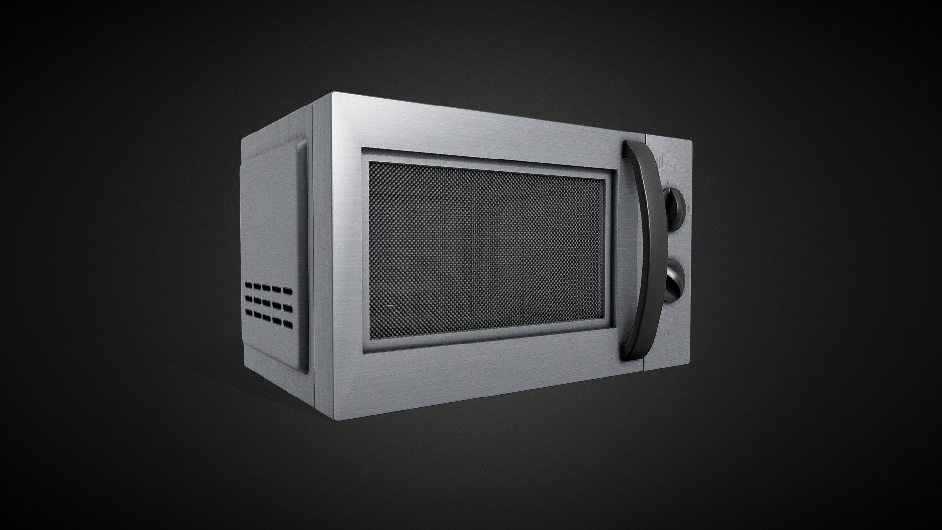 Retro Microwave 3d model