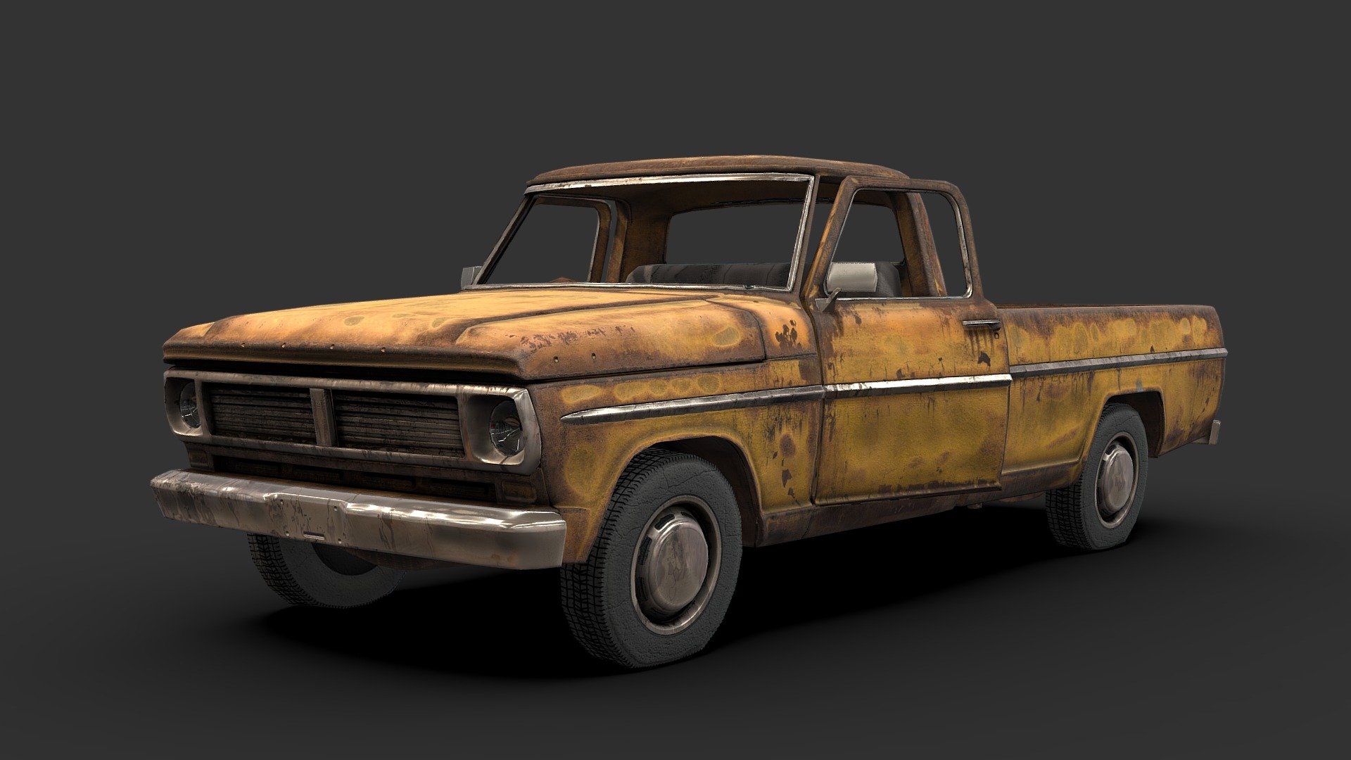 Rustworld Pickup 3d model