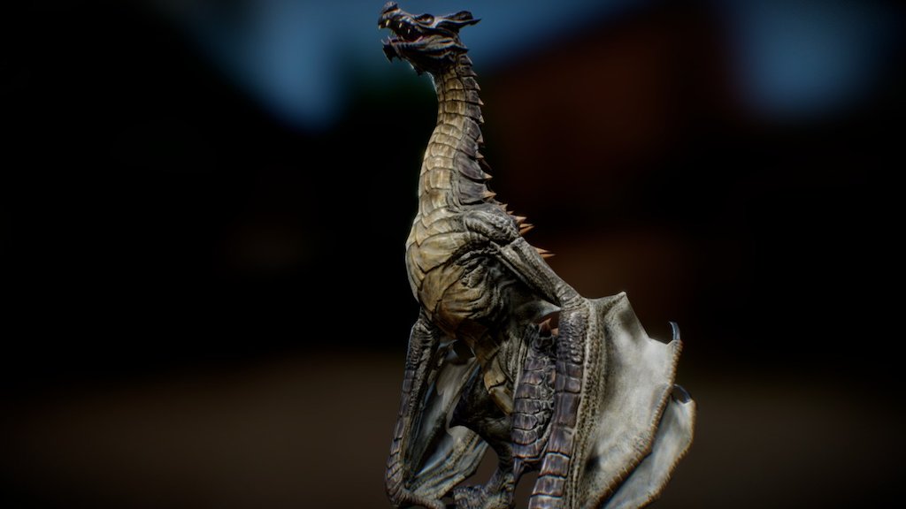 The Skyrim Dragon 3d model