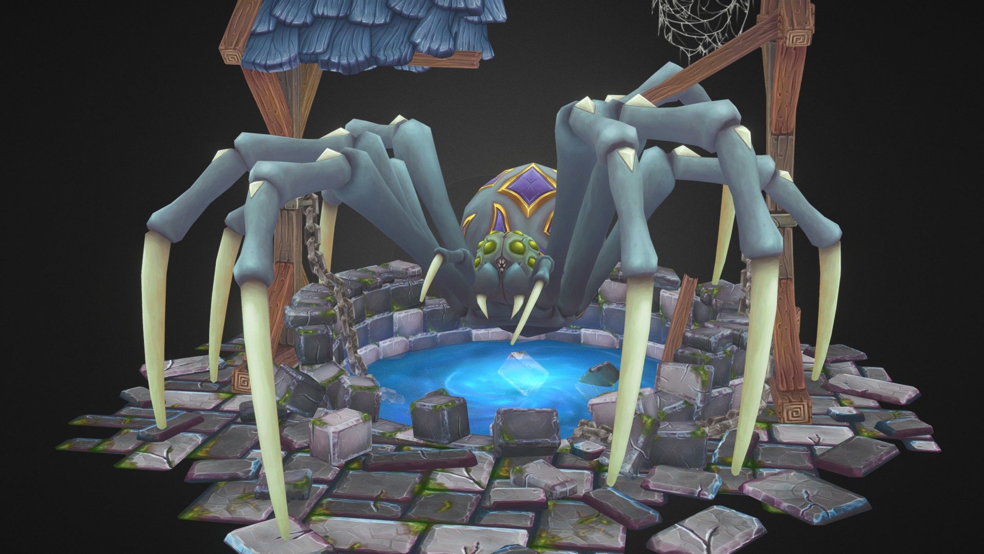 The Well Spiders Portal 3d model