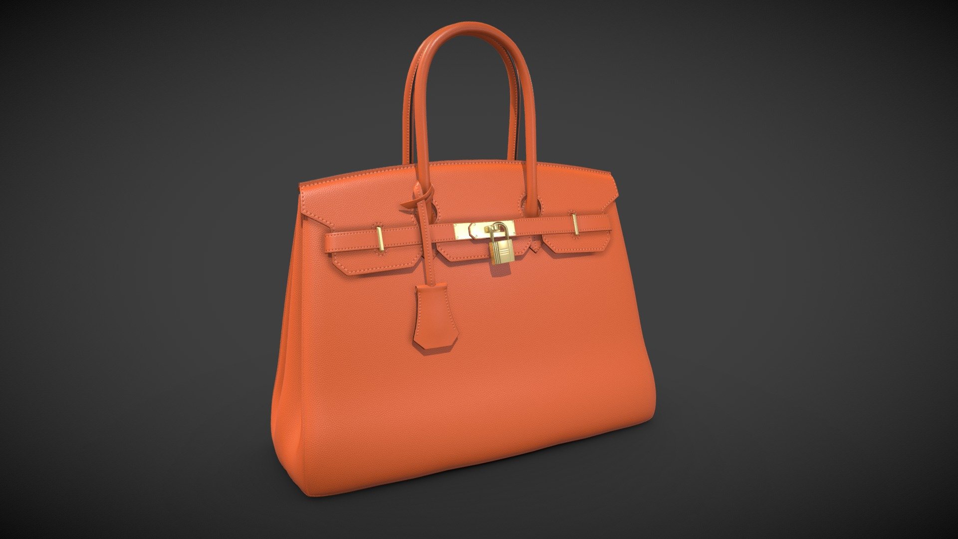 Hermes Birkin Bag 3d model