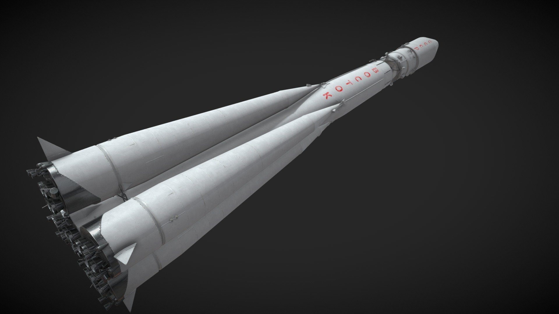 3D model Space Rocket Vostok 1 3d model