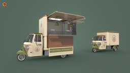 Food Truck | Low-poly PBR 3D Model