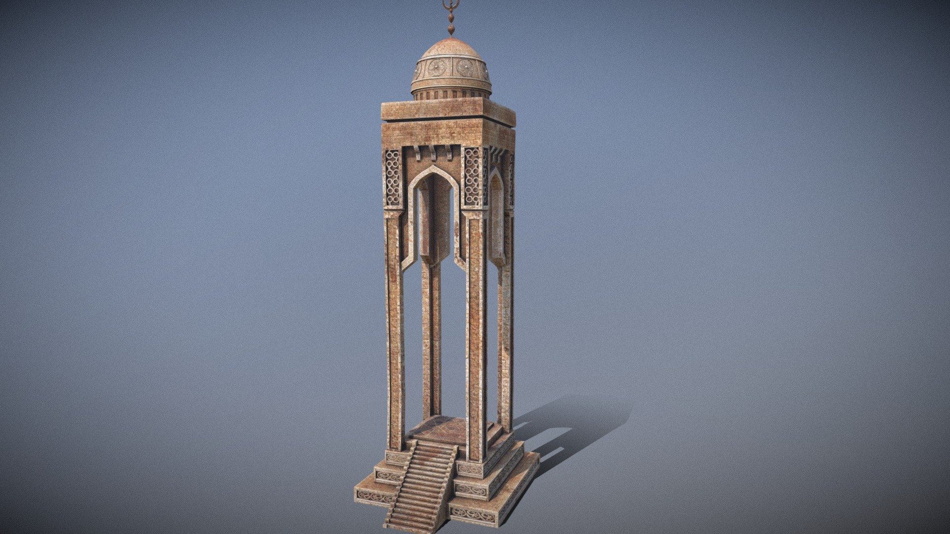 Fantasy Sacrificial Temple 3d model