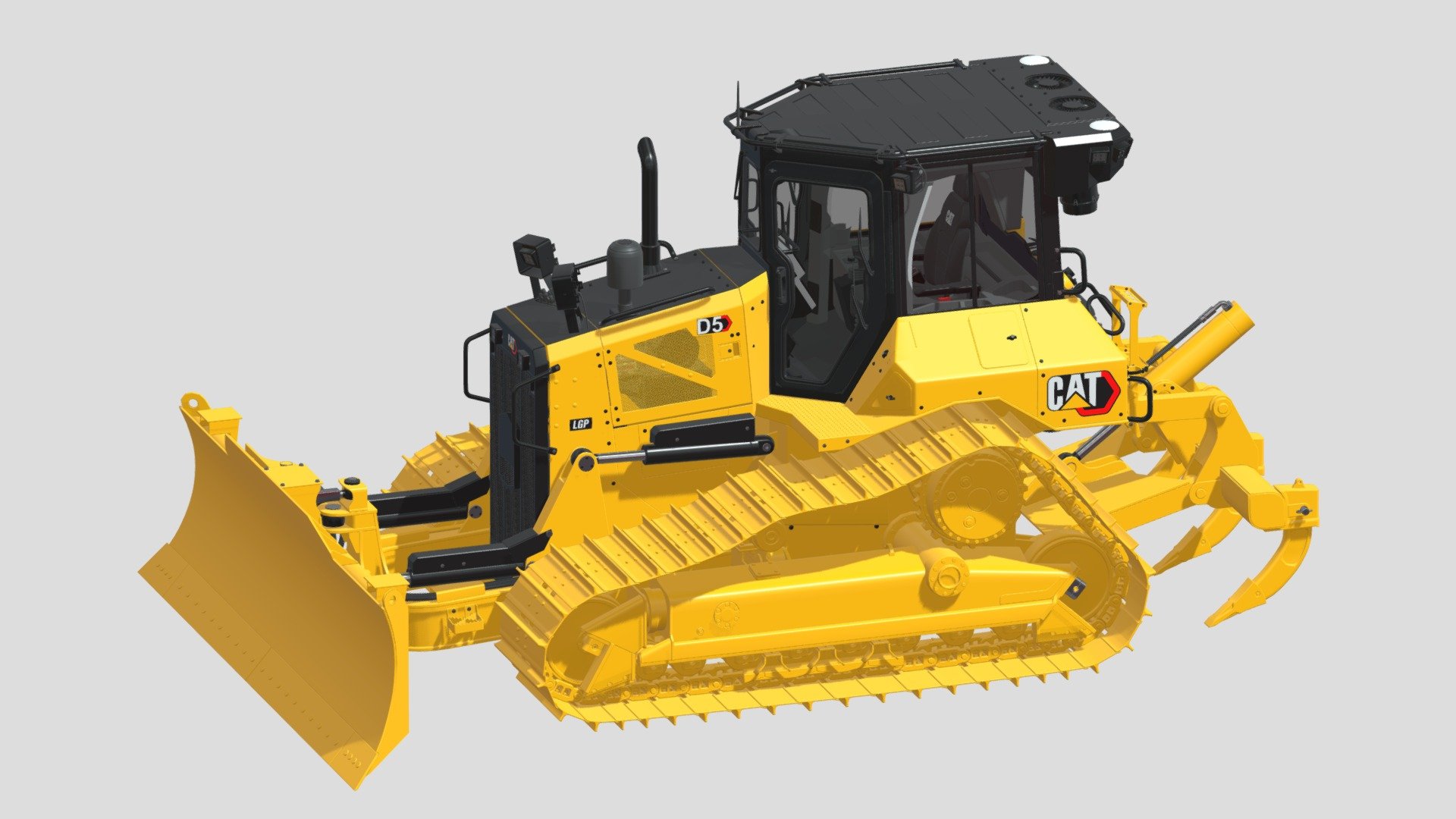 Medium Dozers CAT D5 3d model