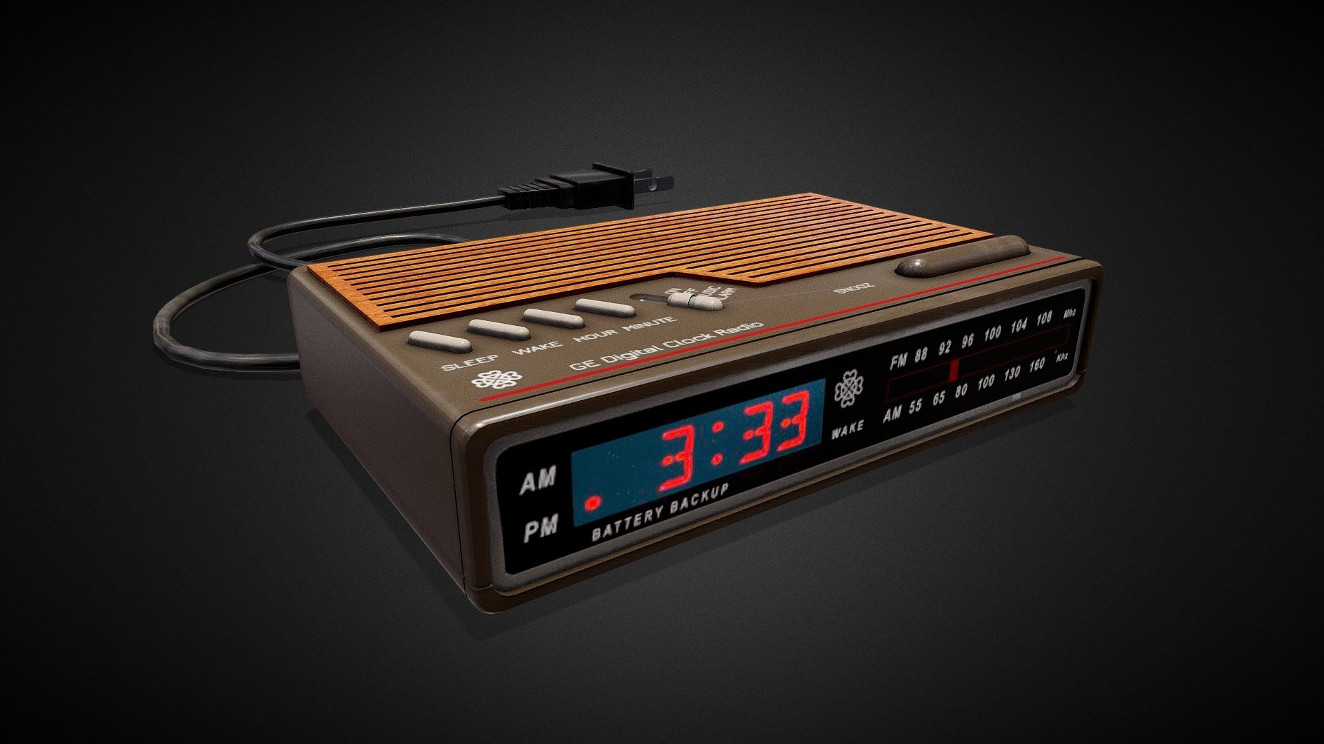 Vintage Radio 3d model